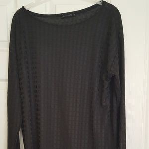 Zara black check print top Zara black check print top