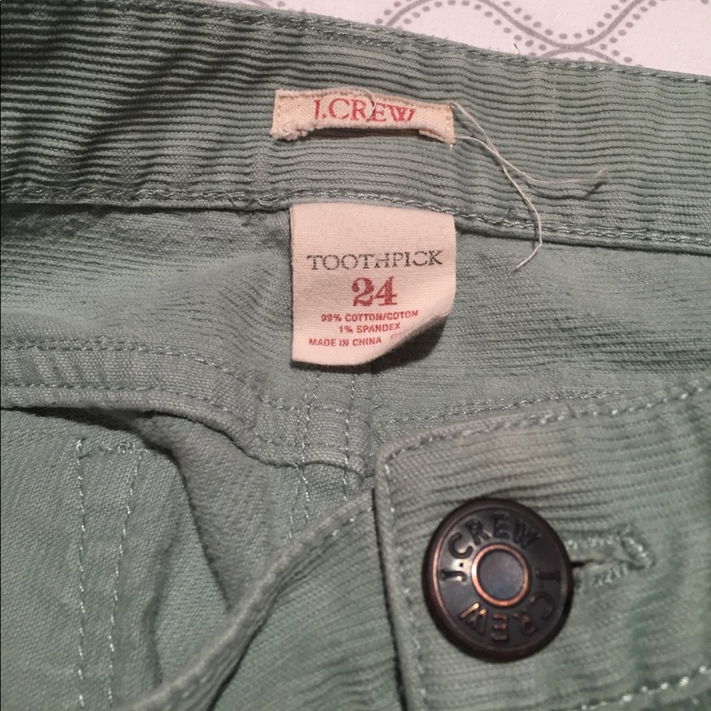 J. Crew mint green cords