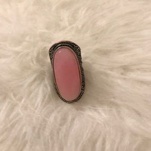 Lucky brand pink stone ring