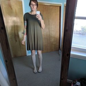 Mossimo Soft tee dress with strappy back