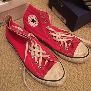 Red converse high top