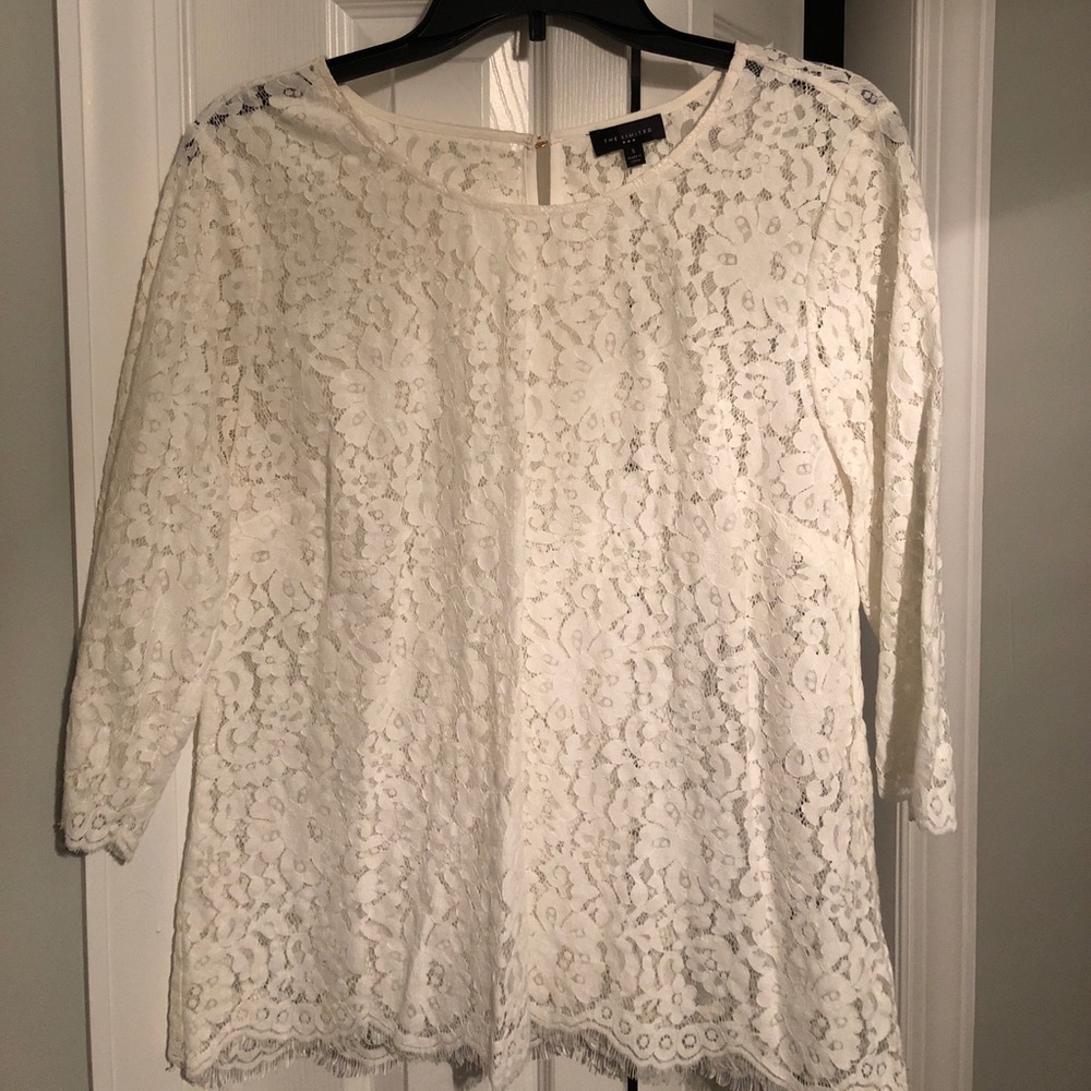 White lace top