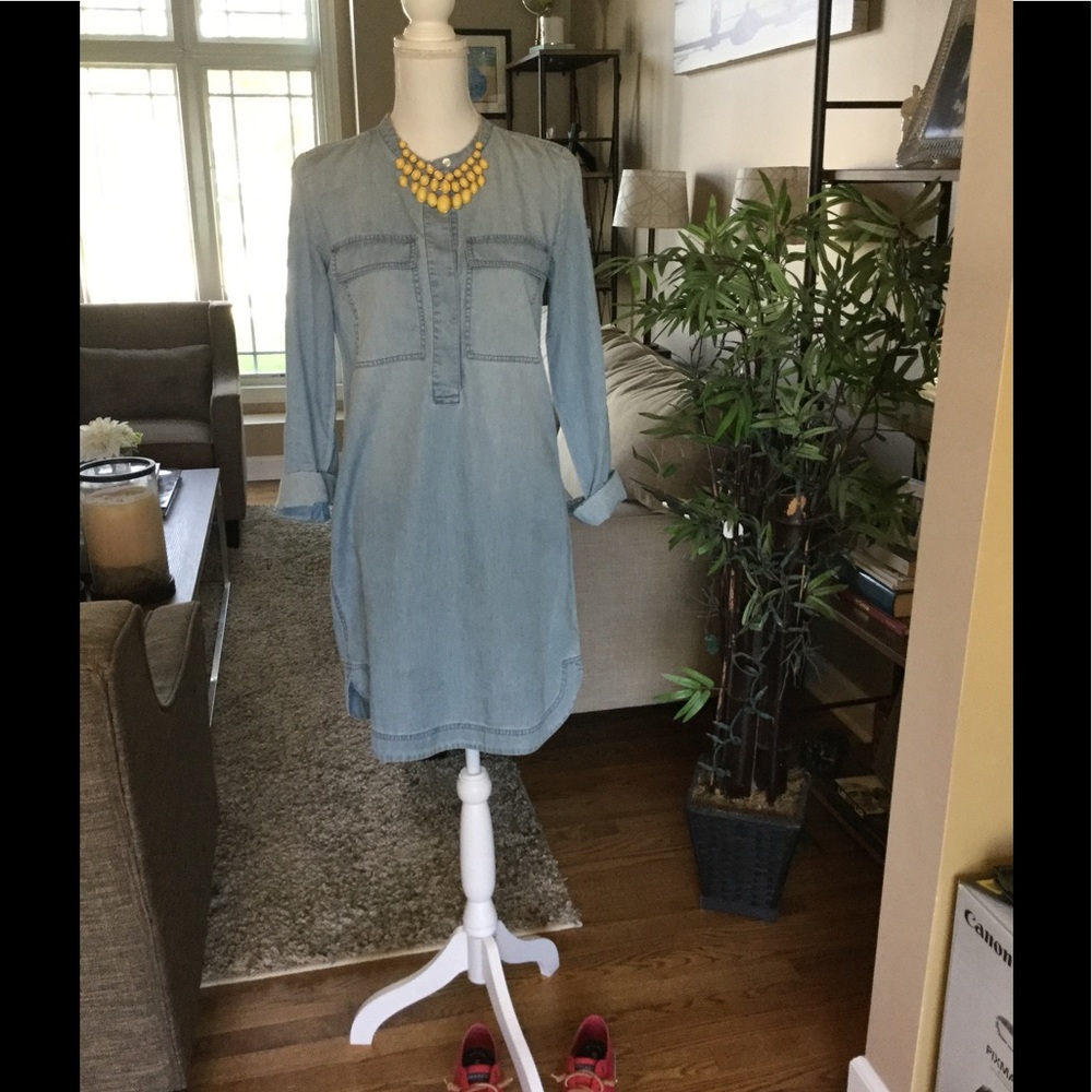 J.Crew chambray shirt dress