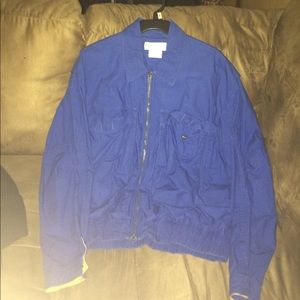 Blue collared jacket