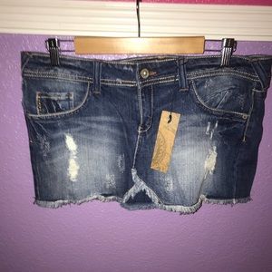 Jean skirt y2k style