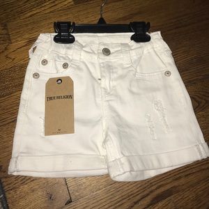 White true religion shorts