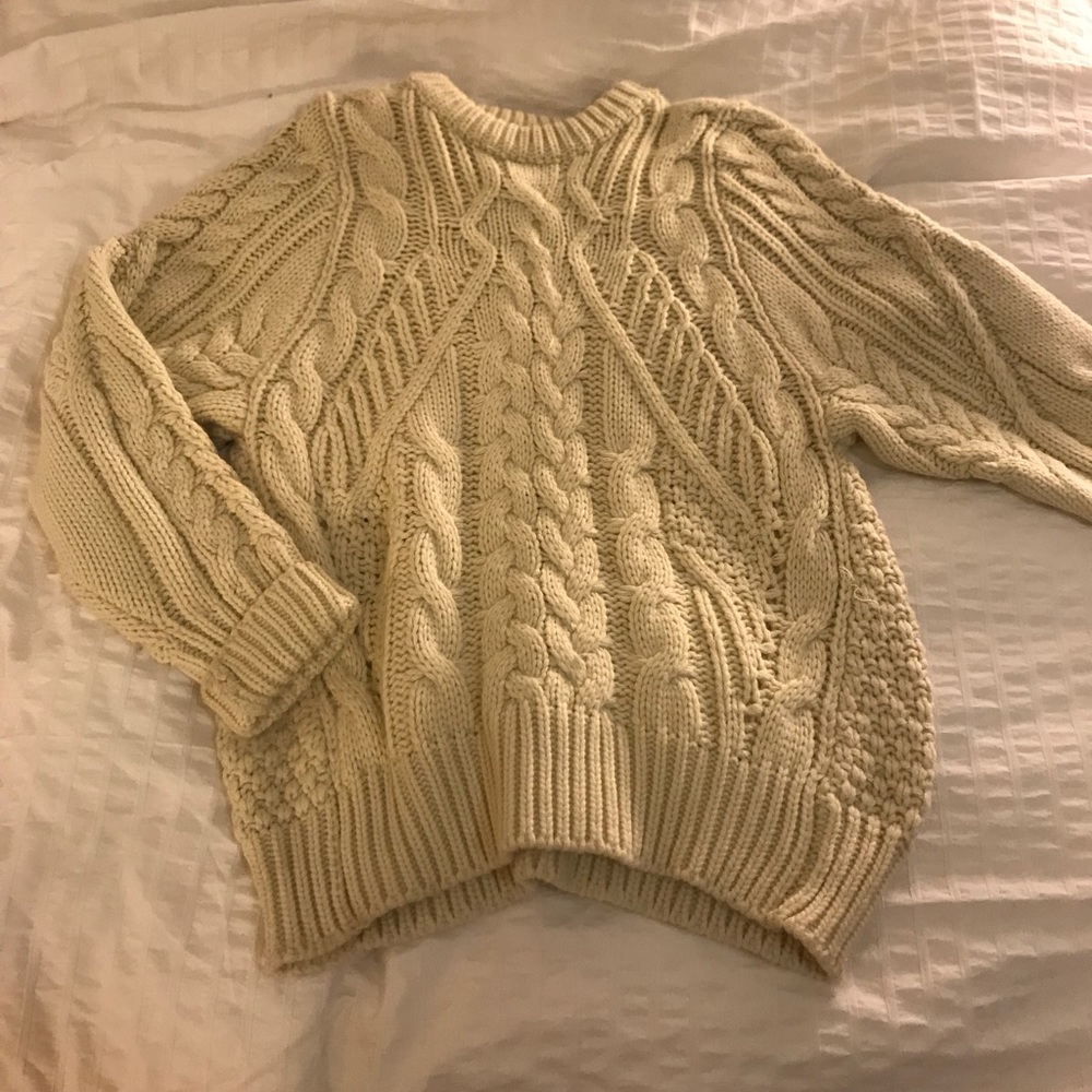 Hand-knit sweater