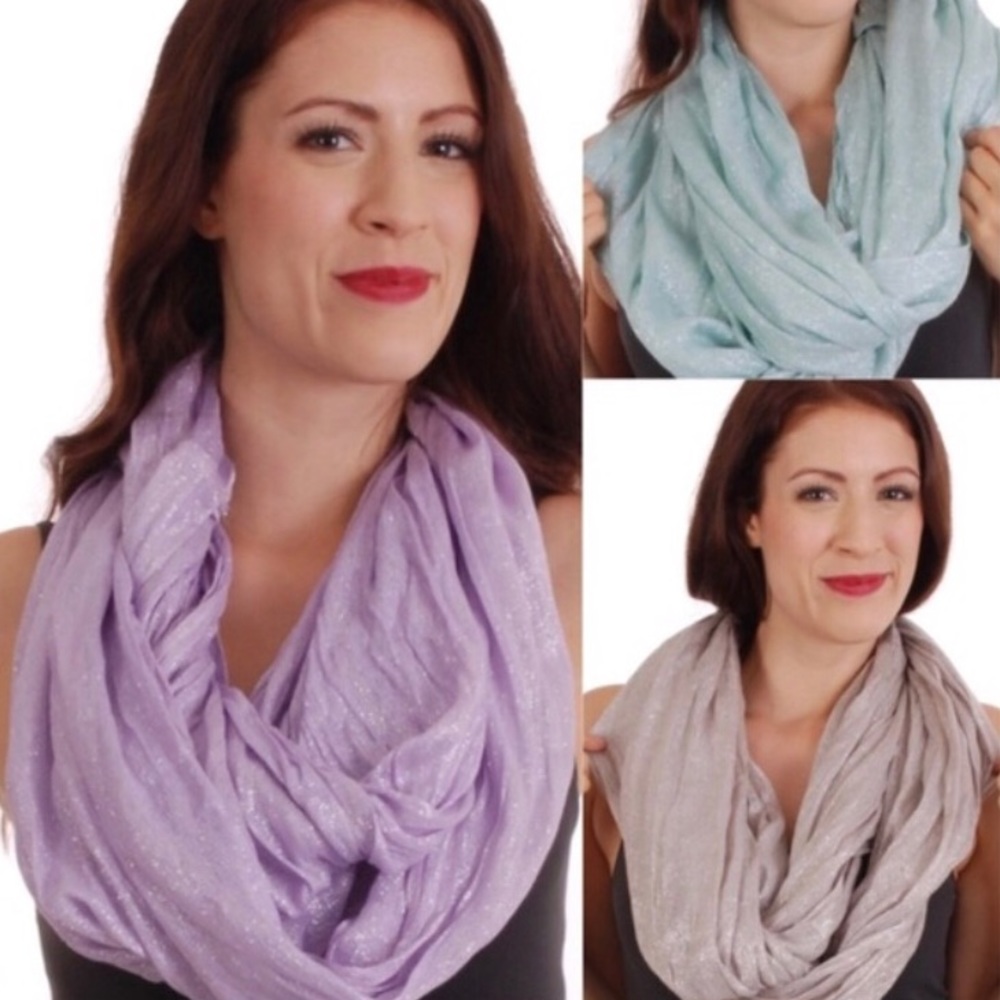 Shimmery Eternity Scarf NWOT