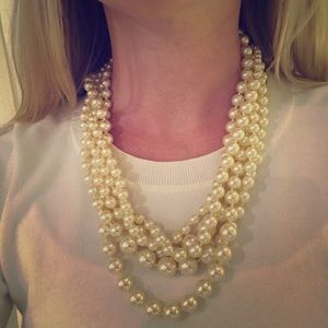 JCrew multiple strand pearls