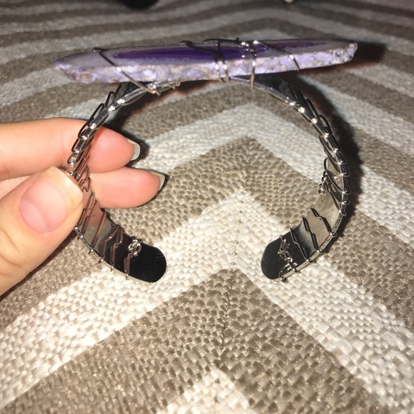 Agate slice bracelet - Picture 2 of 6