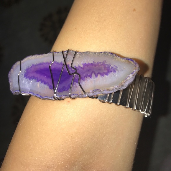 Agate slice bracelet - Picture 6 of 6