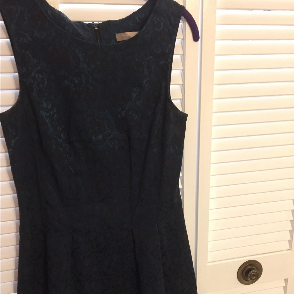 Pretty Christmas green and black lace dress