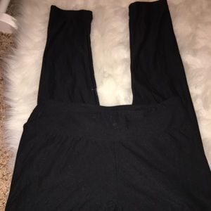 Lularoe One Size Solid Black Leggings