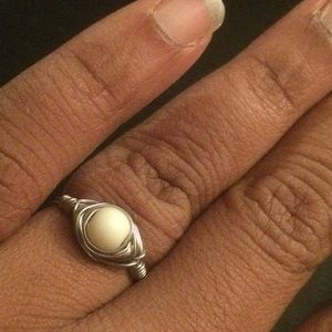 Birds Egg Wire Ring (Size 6)