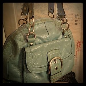 Rare SOHO Coach Courtney Patent Leather Satchel