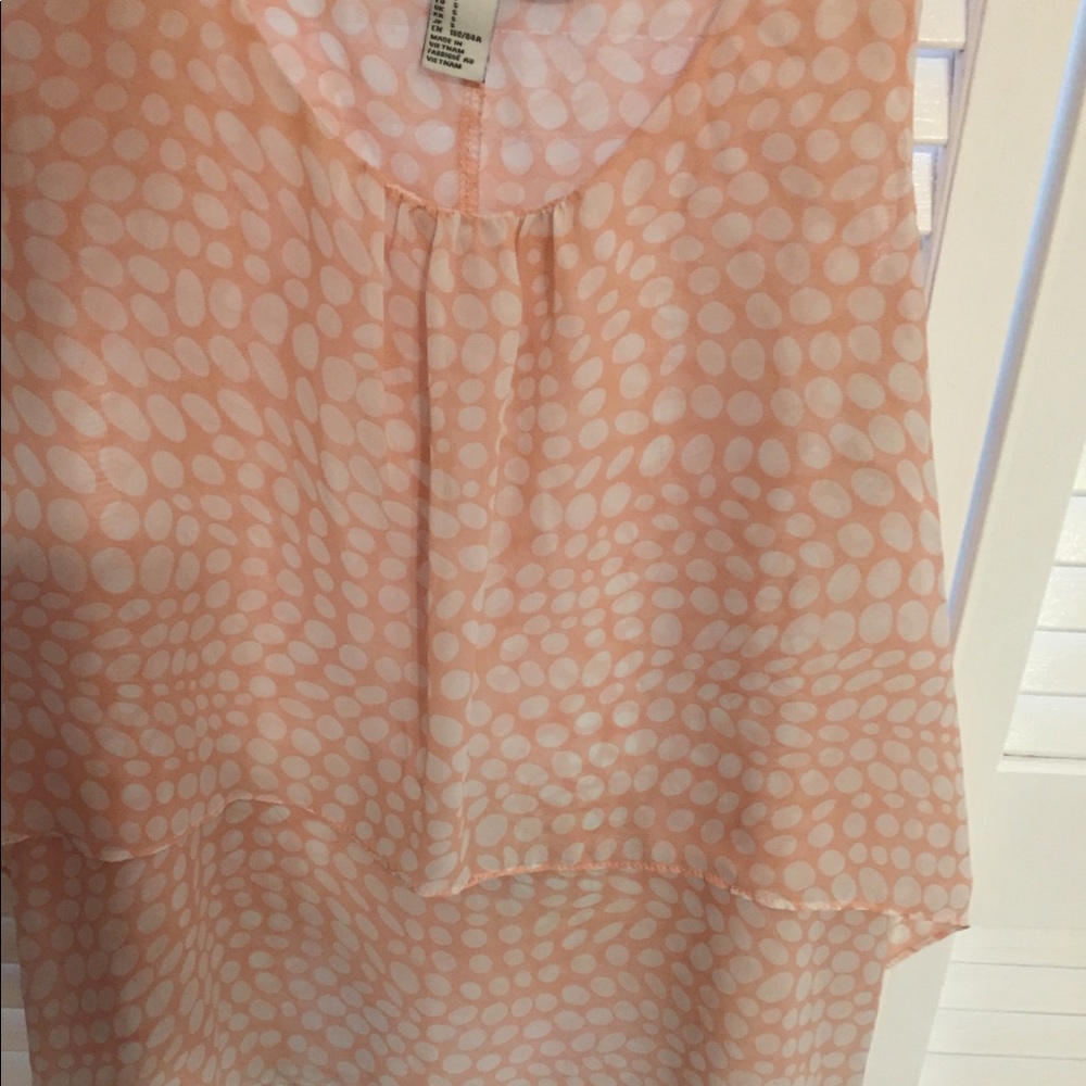 Pink and white shirt