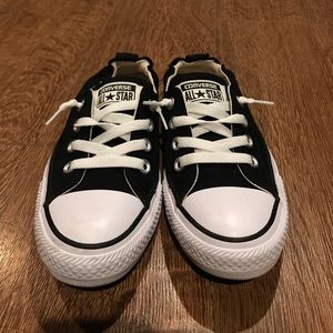 Converse Slip On - Black white Size 7.