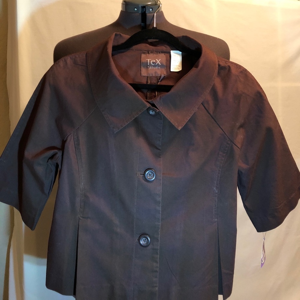💝NWT- Brown Jacket TEX by Max Azrio-Small