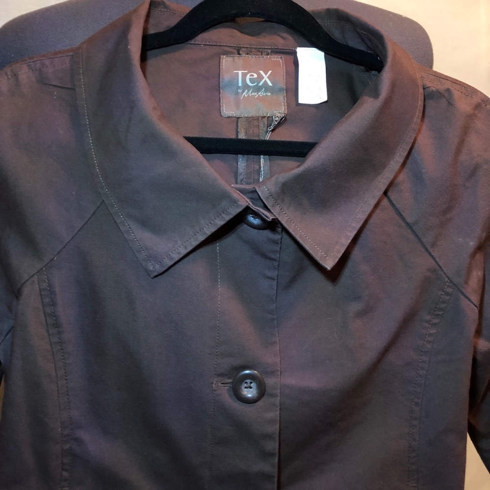 💝NWT- Brown Jacket TEX by Max Azrio-Small - Picture 4 of 7
