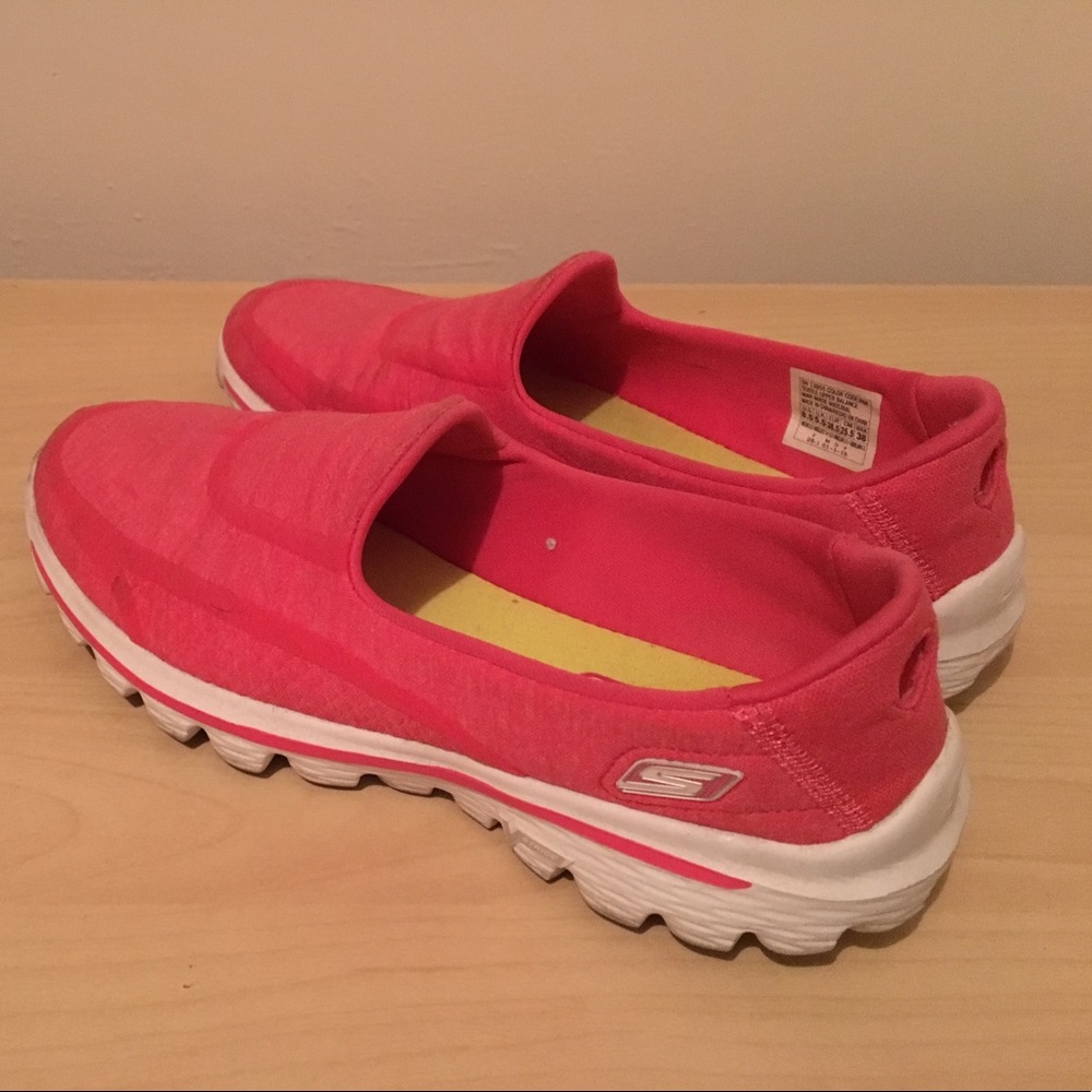 Hot Pink Skechers GoWalk 2