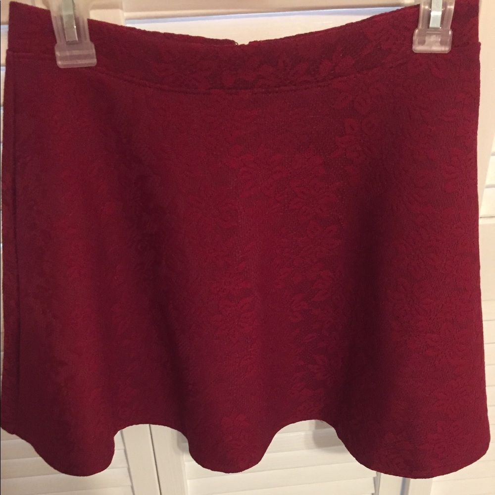Red skirt