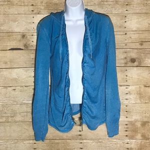Calvin Klein Blue zip up sweater size Small