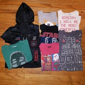 Boys Star Wars size small lot of 7