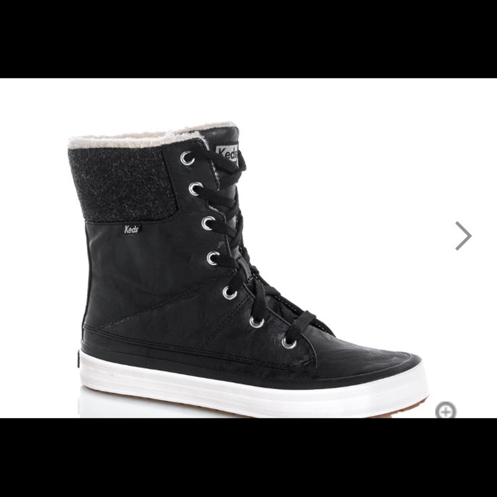 Cute black Keds winter boots