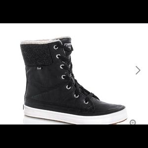 Cute black Keds winter boots