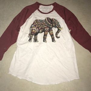 riot society baseball tee