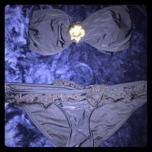 Black tie bikini