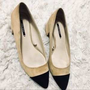 Zara pointy block heels