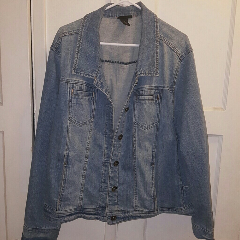 Lane bryant denim jacket plus size 28