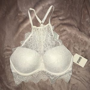 Victoria's Secret White Lace Bralette Top