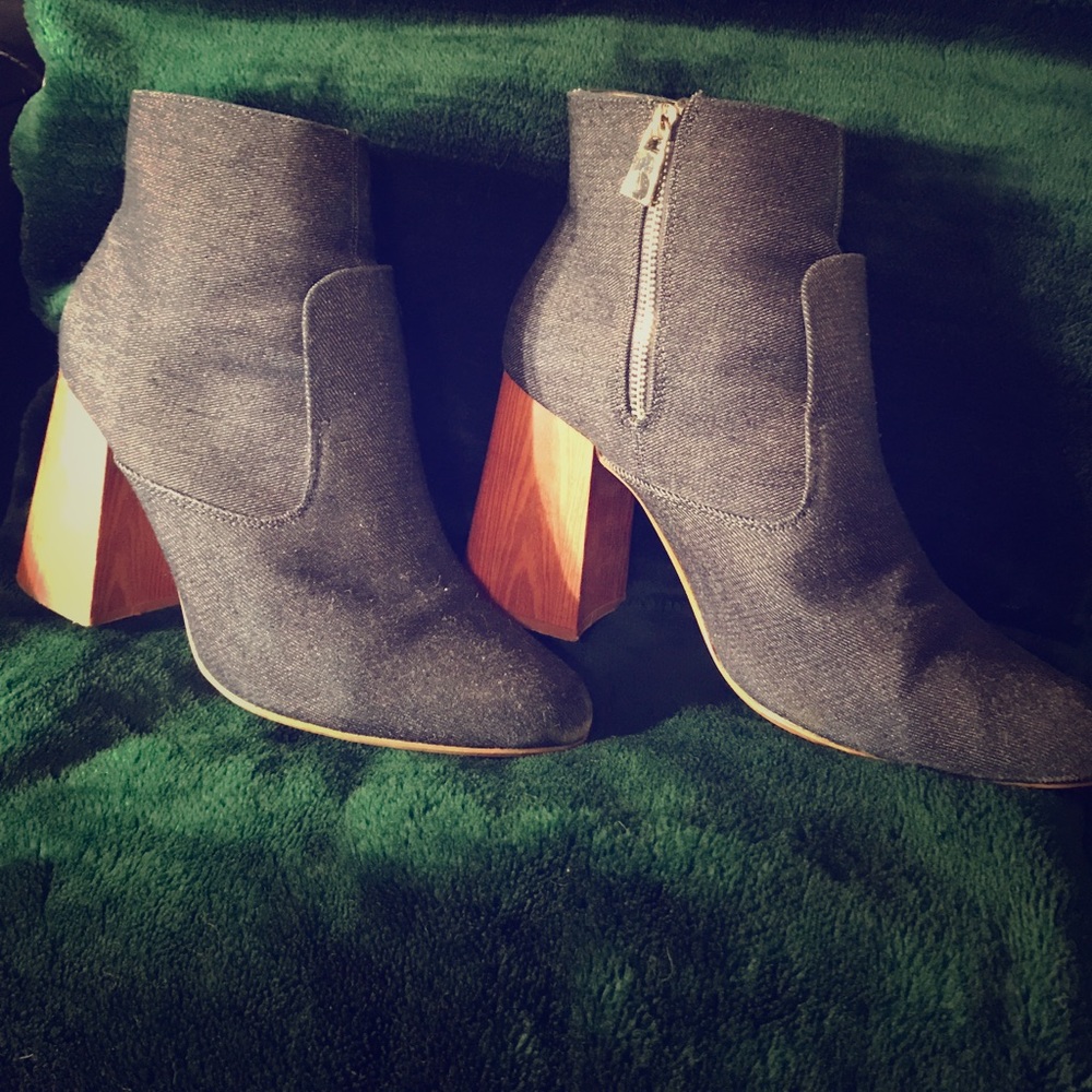 Dark Wash Denim Zara Ankle Boots!
