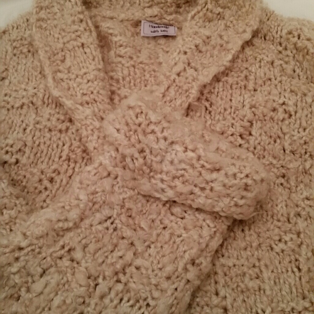 Beautiful cream handmade chunky sweater