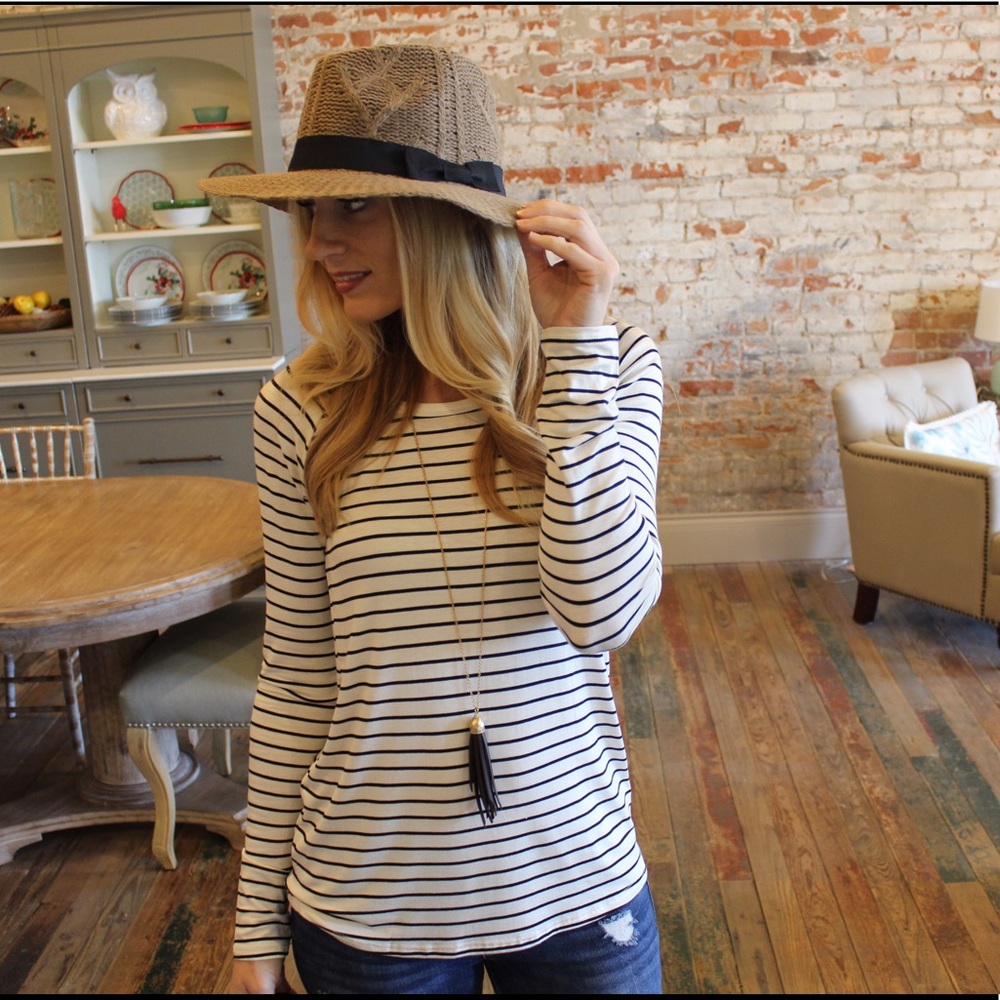 Mocha Wool Hat with black bow band - Picture 3 of 6