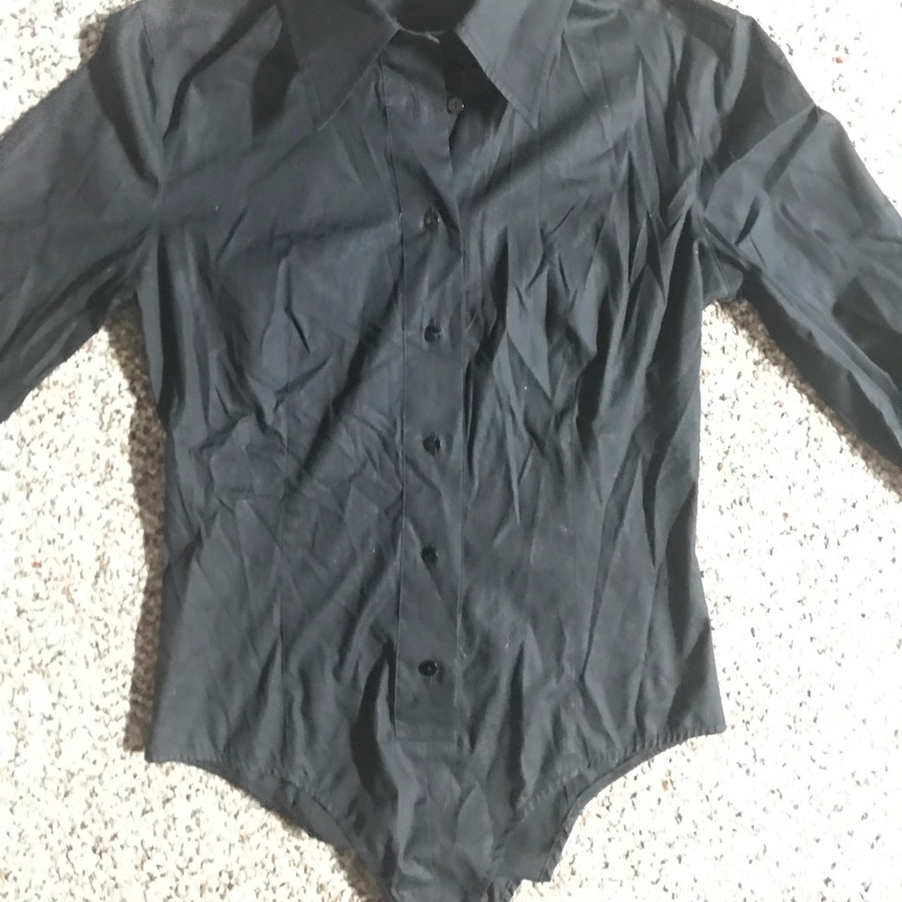 club monaco button up bodysuit leotard