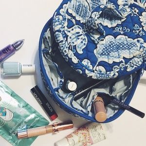 Vera Bradley Blue Lagoon Makeup Case