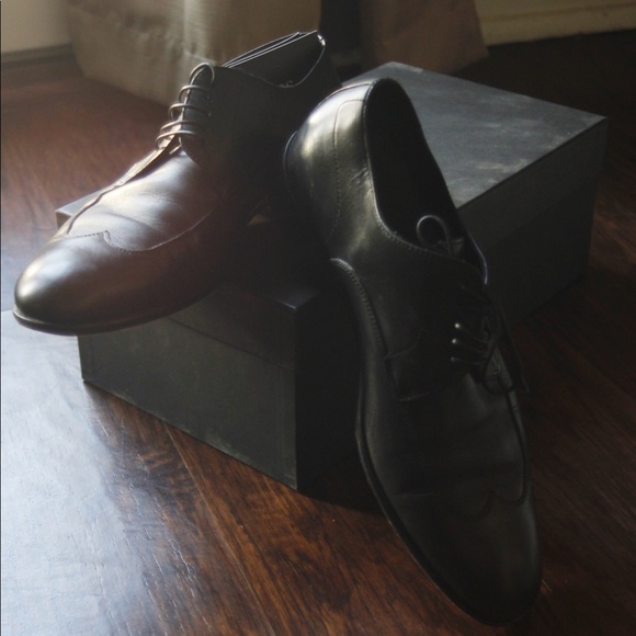 Hugo Boss Black Leather Oxfords