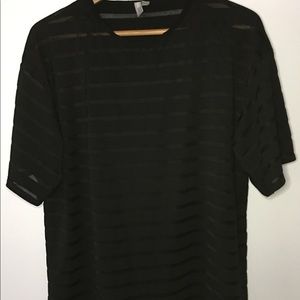 ASOS Sheer Striped T-Shirt