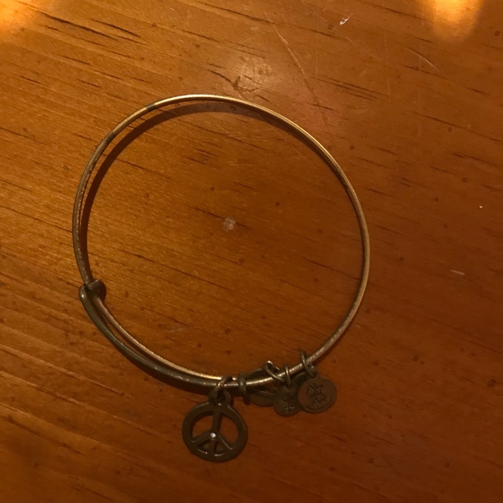 Alex & Ani peace sign bracelet