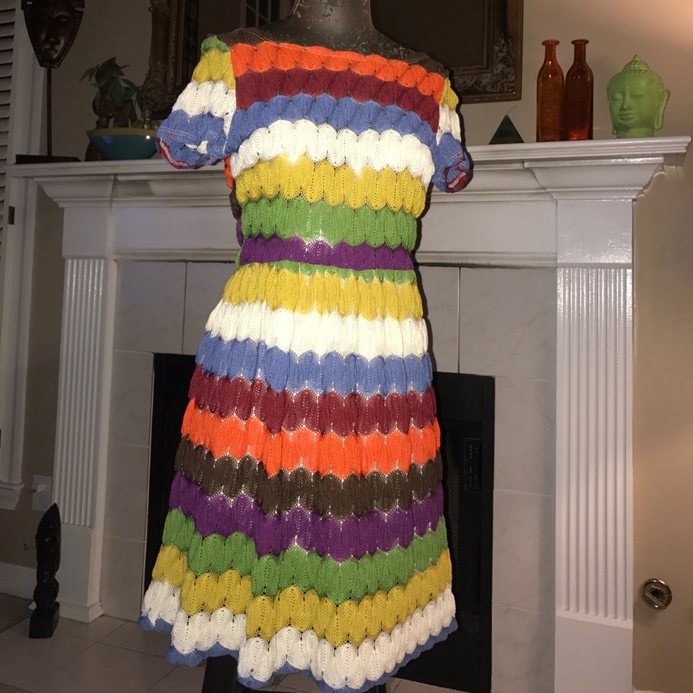 Rainbow Knit Dress