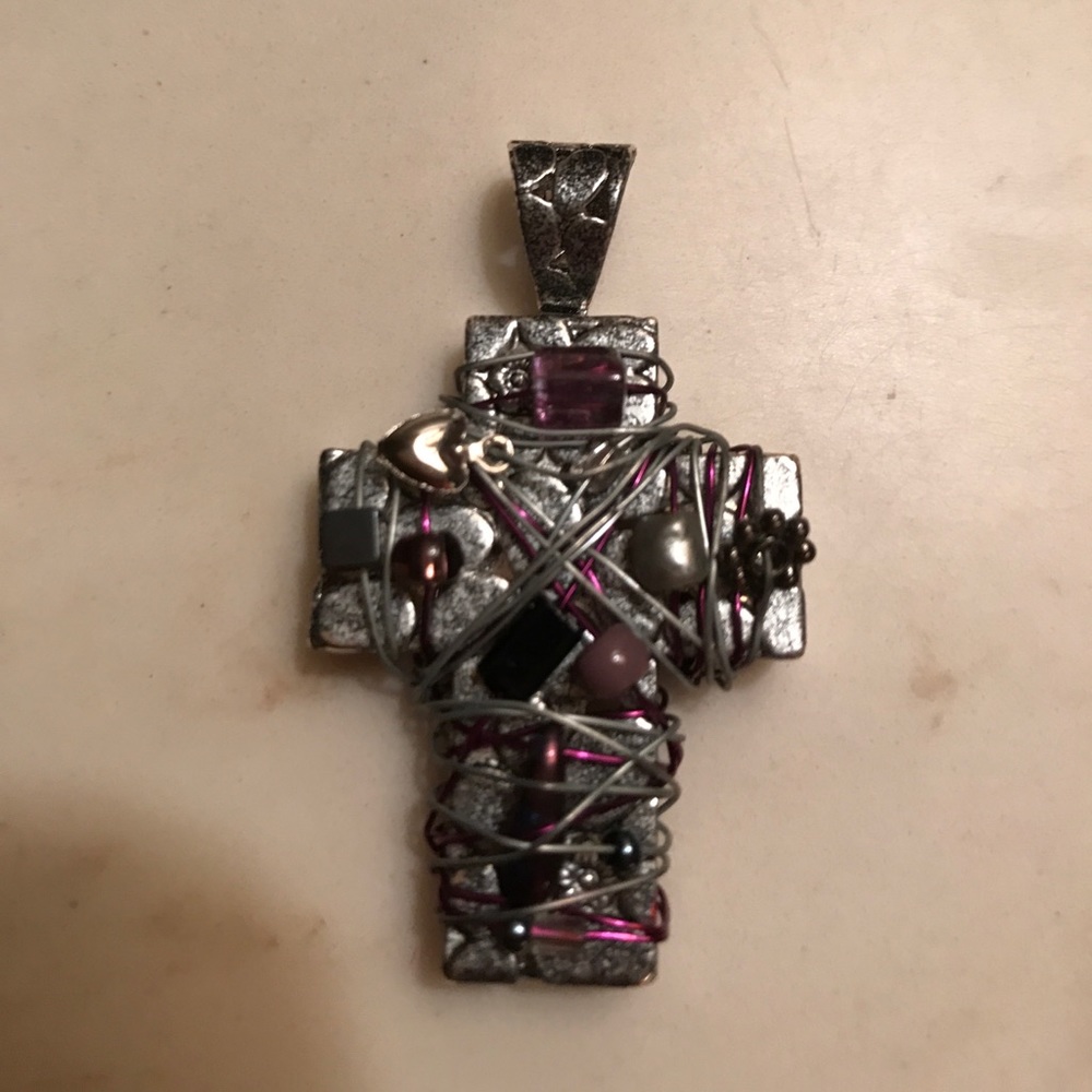 Silver Cross Pendant for Necklace