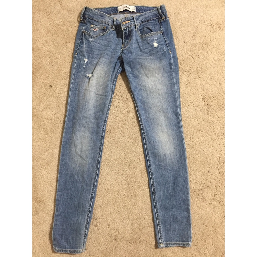Hollister light distressed jeans