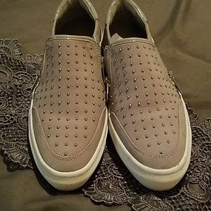 Gianni Bini Gray studded Loafers