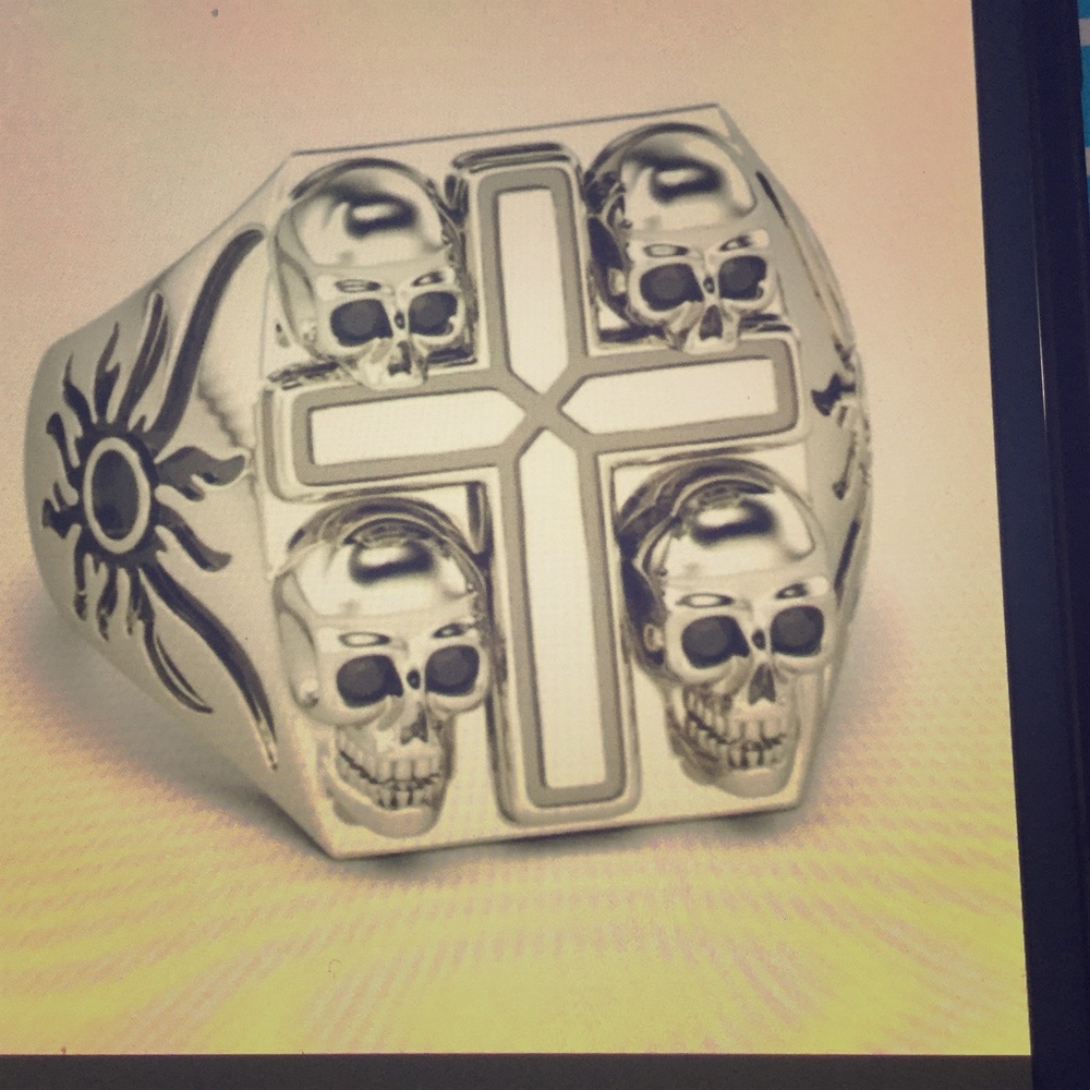 Skull Cross ring
