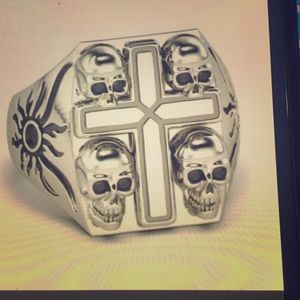 Skull Cross ring