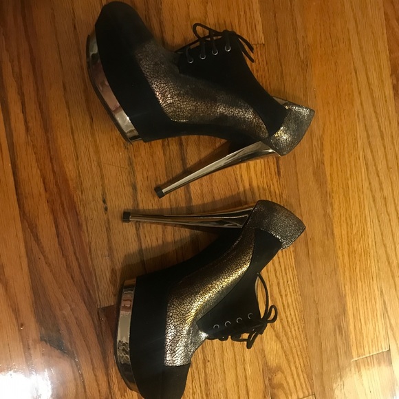 Casadei Lace Up Oxford Platform Shoes Sz 37 - Picture 6 of 8