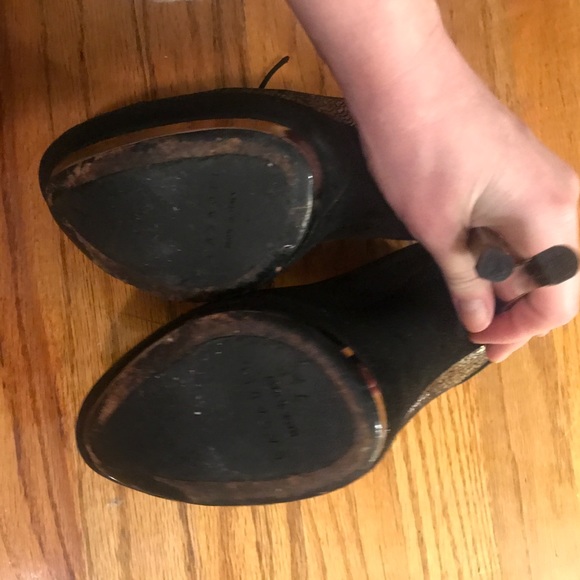 Casadei Lace Up Oxford Platform Shoes Sz 37 - Picture 8 of 8